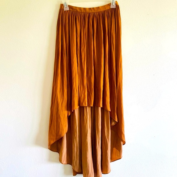 Nomad Dresses & Skirts - Nomad Morgan Carper Butterscotch Hi-Lo Boho Skirt
